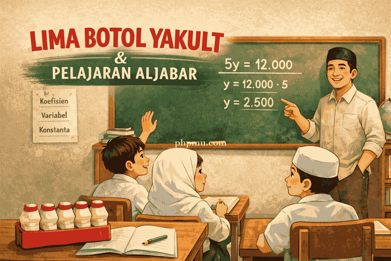 Lima Botol Yakult dan Pelajaran Aljabar 