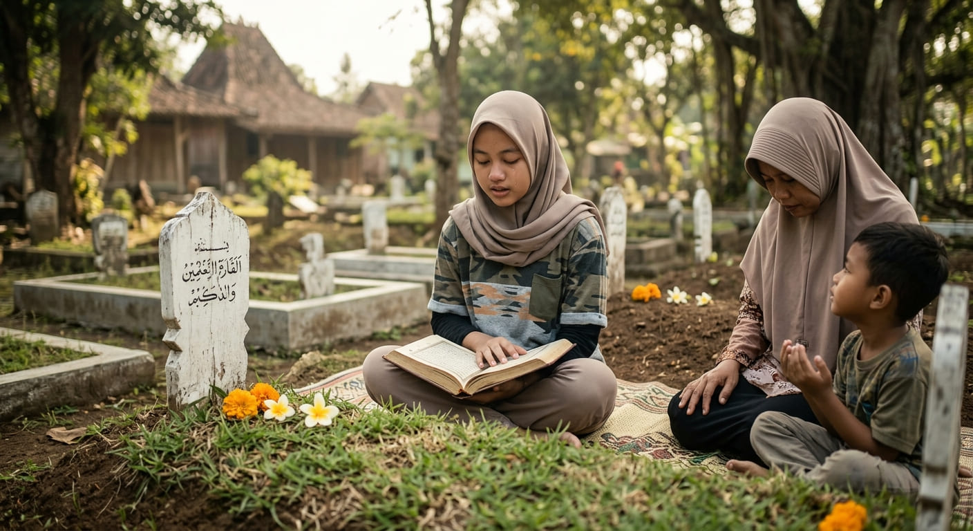 Murojaah di Pusara Ayah